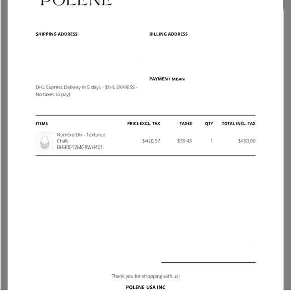 Polene Numéro Dix Edition Textured Chalk Bag - Picture 15 of 16